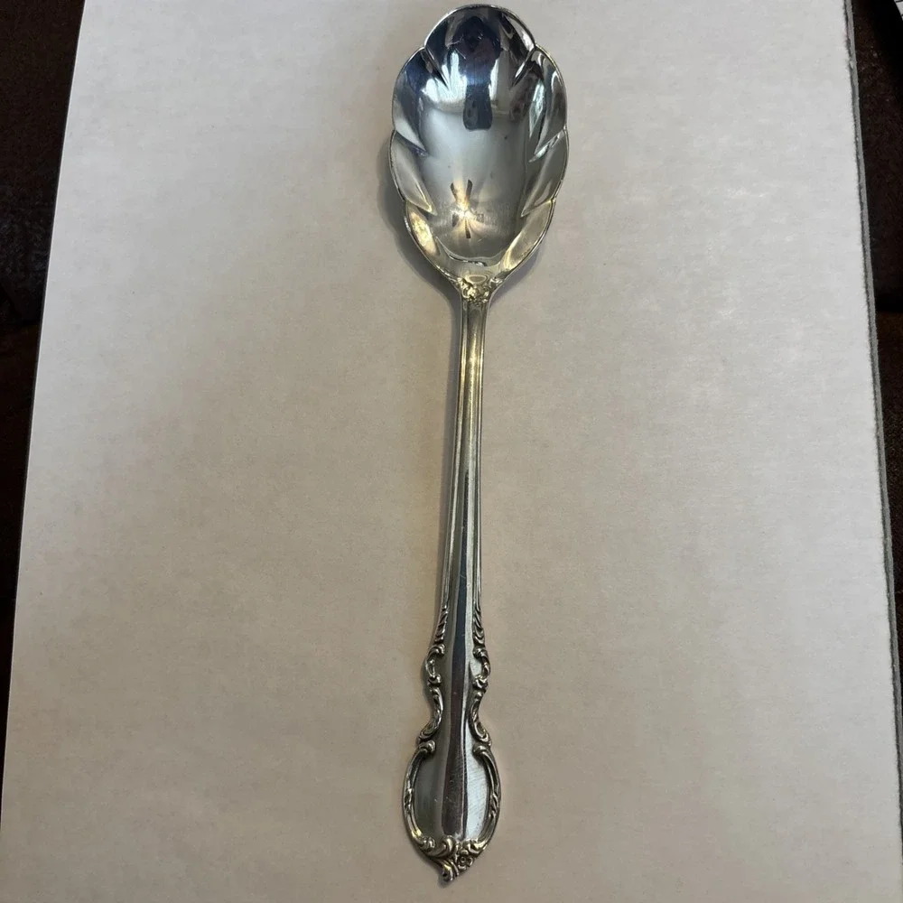 1 Vintage 1847 Rogers Bros Sugar or Jelly Spoon - Reflections‎ Pattern  6